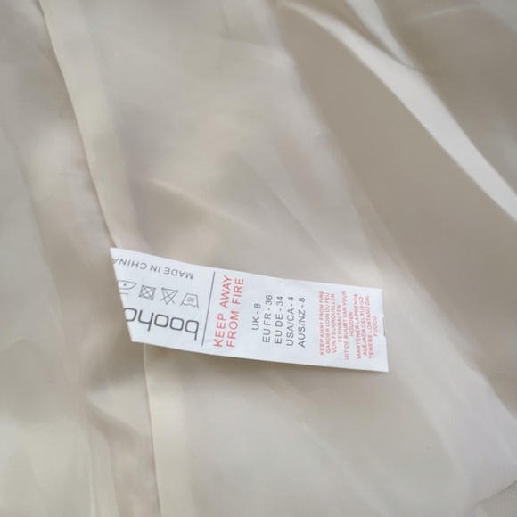 Boohoo Ecru Fitted Blazer - Picture 9 of 10